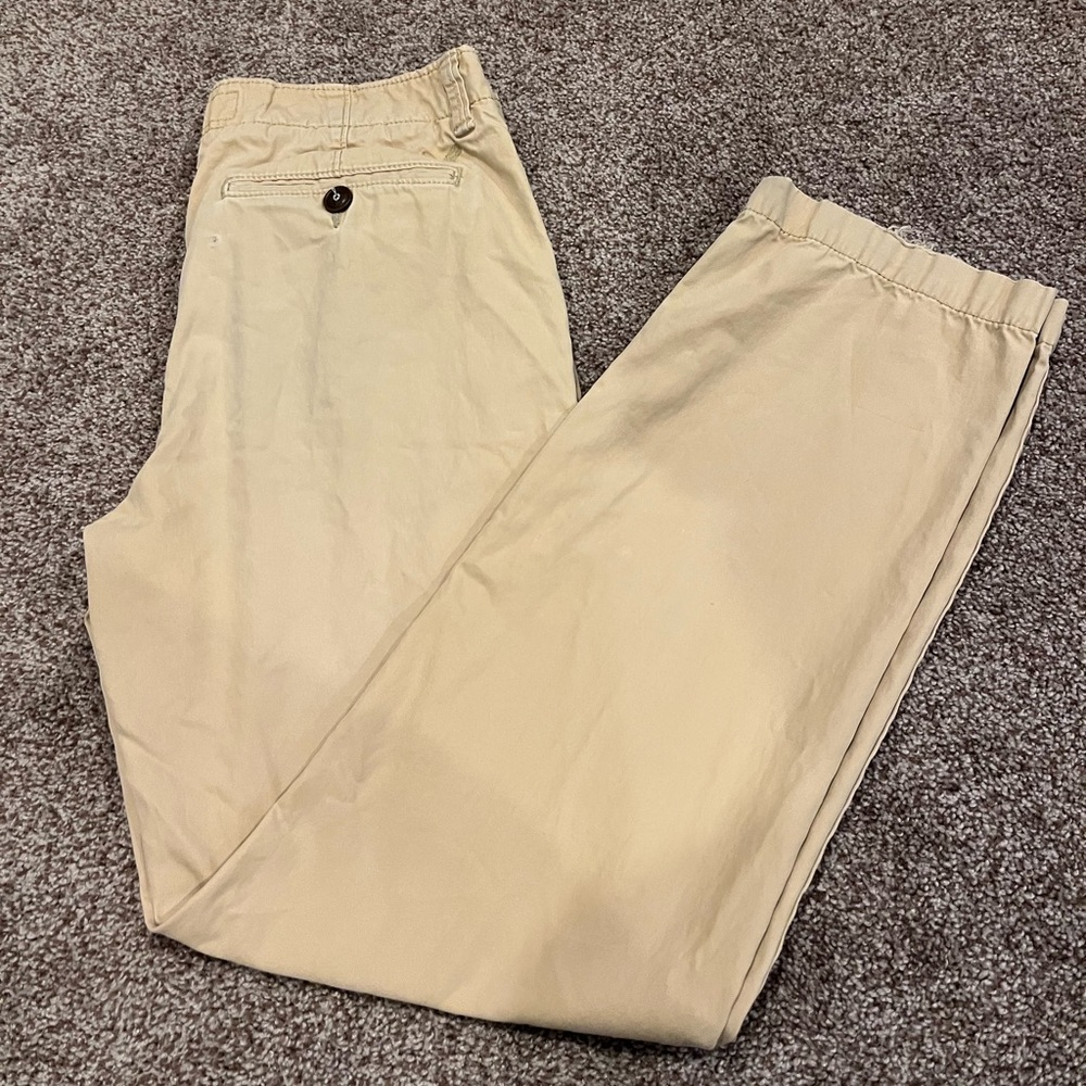 Tan/Khaki American Eagle Outfitters Original Straight Pants